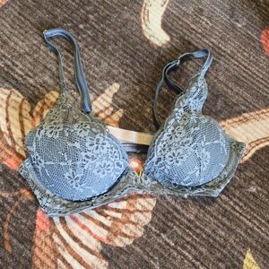 Victoria's Secret Blue Lace Bralette with Underwire Support